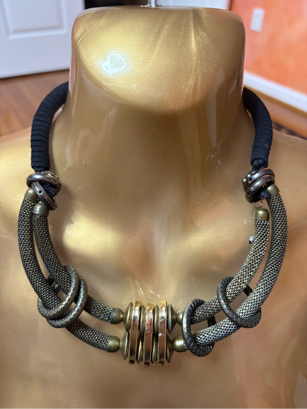 Gold-Tone Statement Cable Necklace